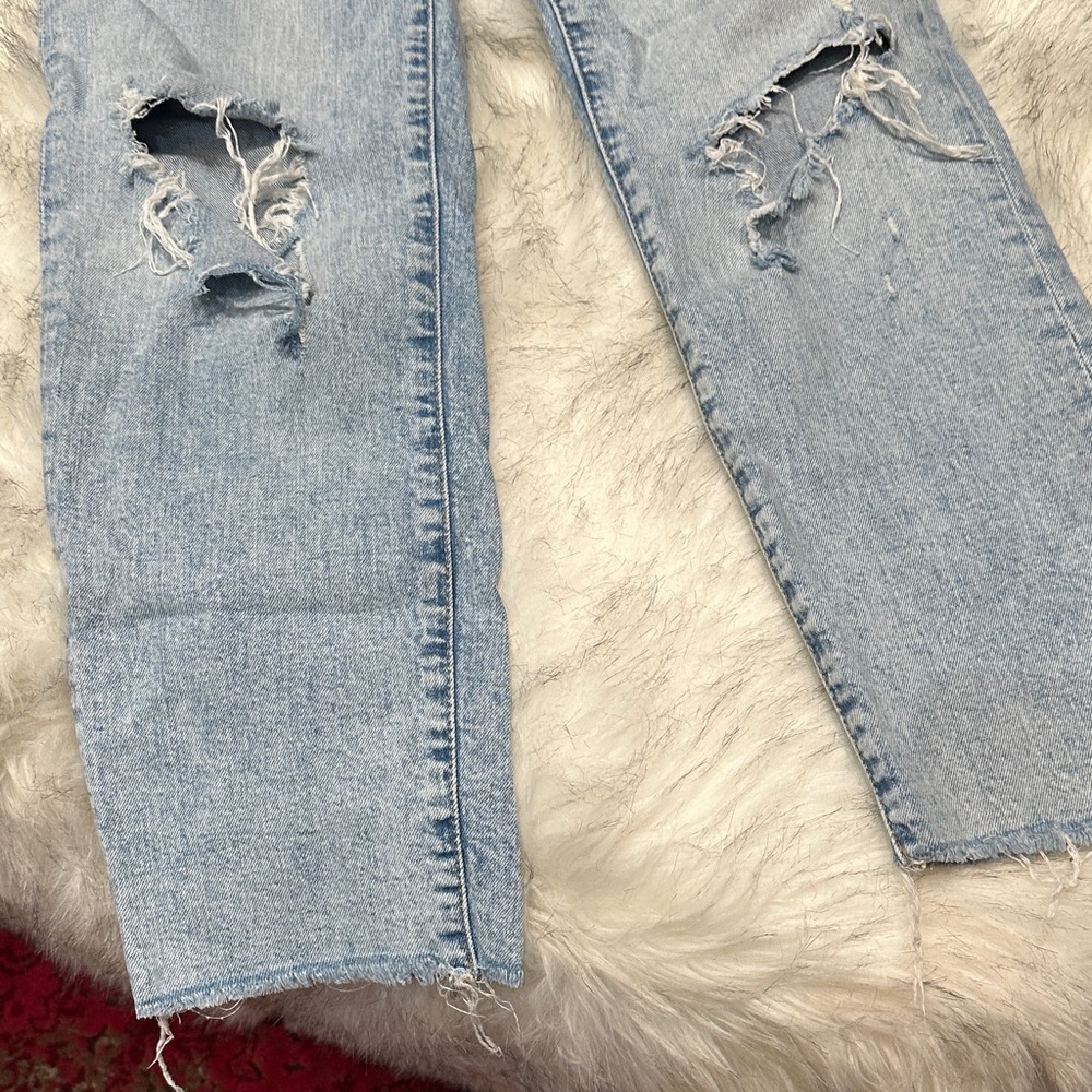 Express Distressed Mom Jeans - Picture 2 of 4